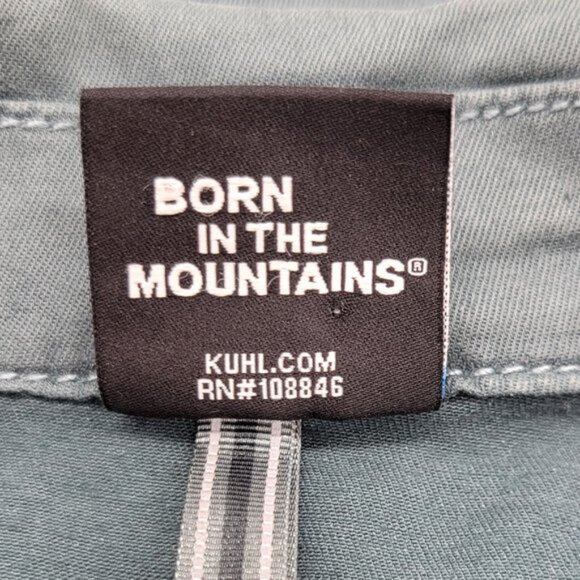 Kuhl Kultivatr Women's Twill Button Up Jacket Large Stretch Eucalyptus Blue - Picture 11 of 13